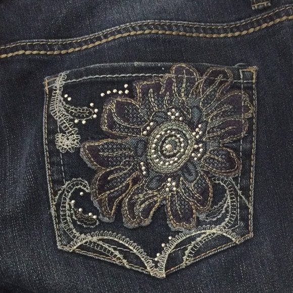 🌞 Vintage America Collection Nine West blue indigo bling denim women 6 or 28 - Picture 3 of 16
